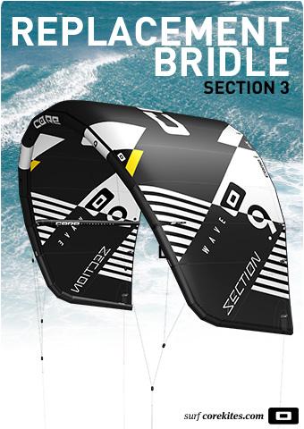 Replacement bridle line set for Section 3