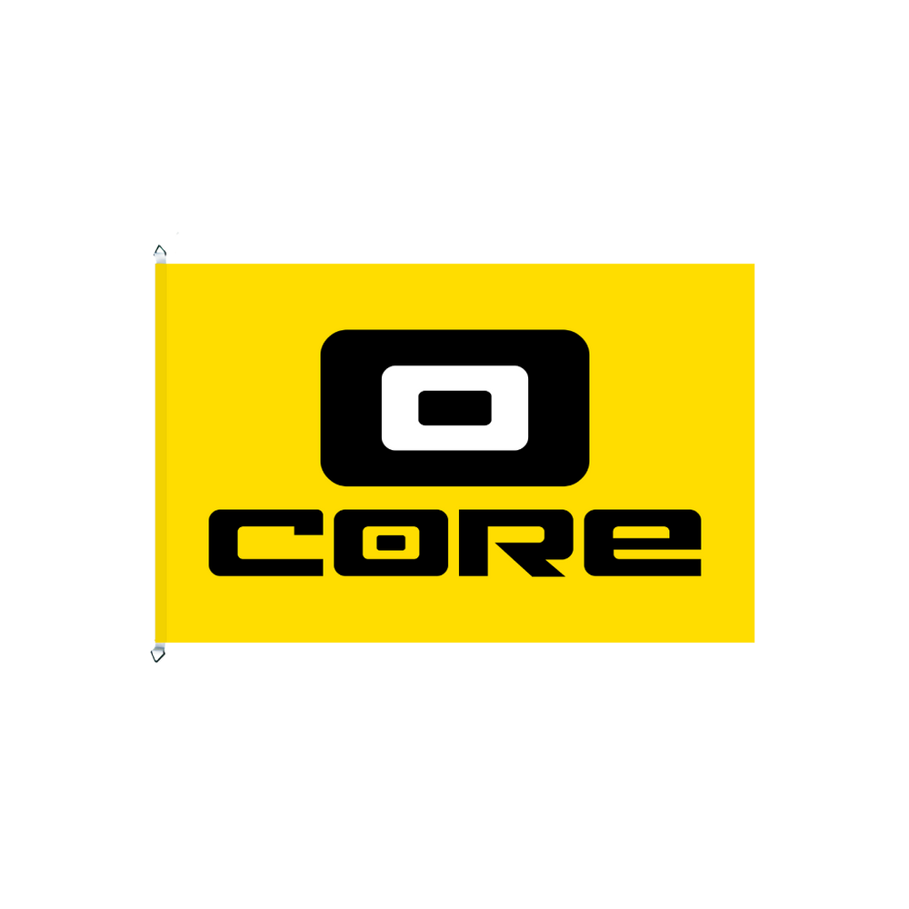 CORE Flag,  100x150 yellow/black