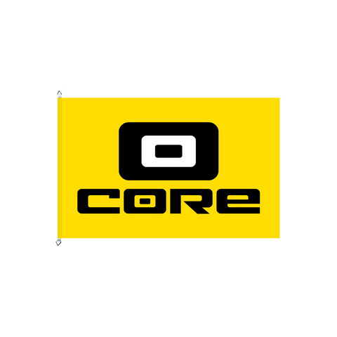CORE Flag,  100x150 yellow/black