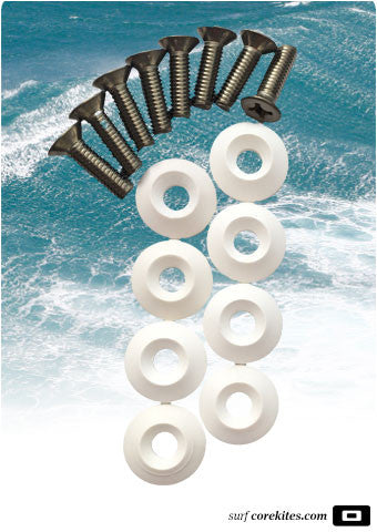 Fin Screw Set and Washers, M6x18 or M6x22